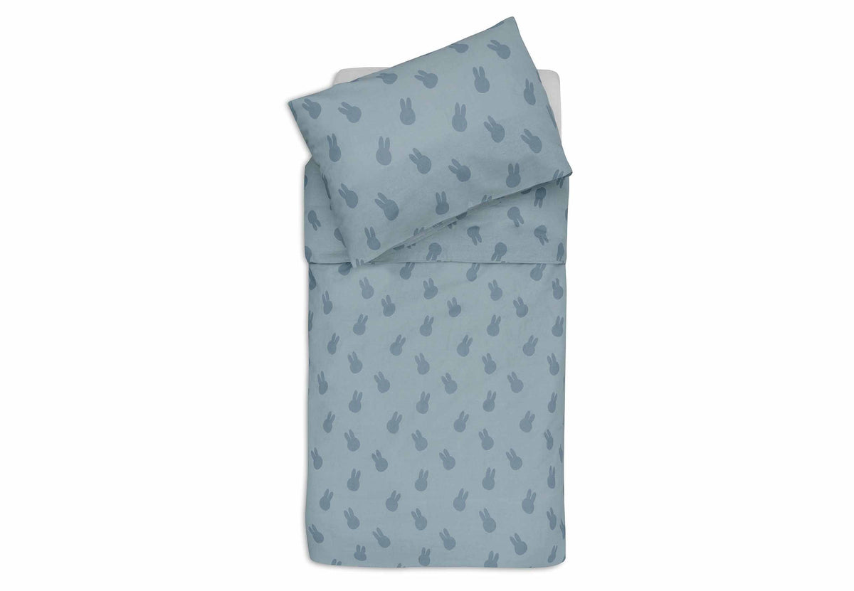 Housse de Couette et Taie 100x140cm Miffy Shadow - Sea Green