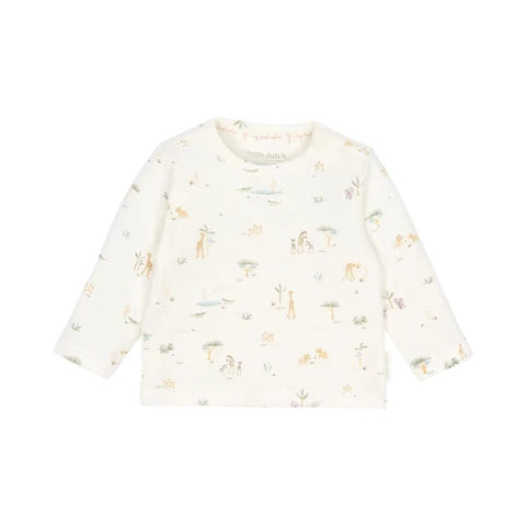 Chemise manches longues Blanc Little Safari/56