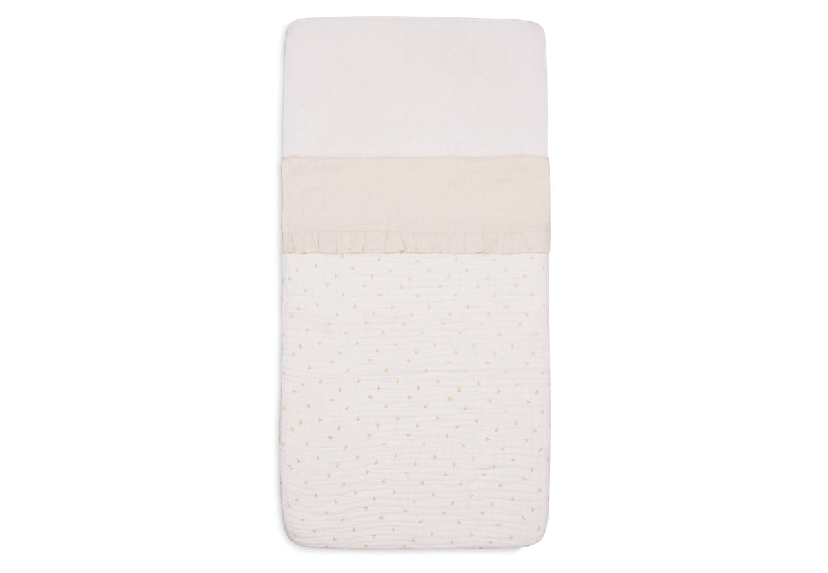Drap Berceau 75x100cm Ruffle - Natural