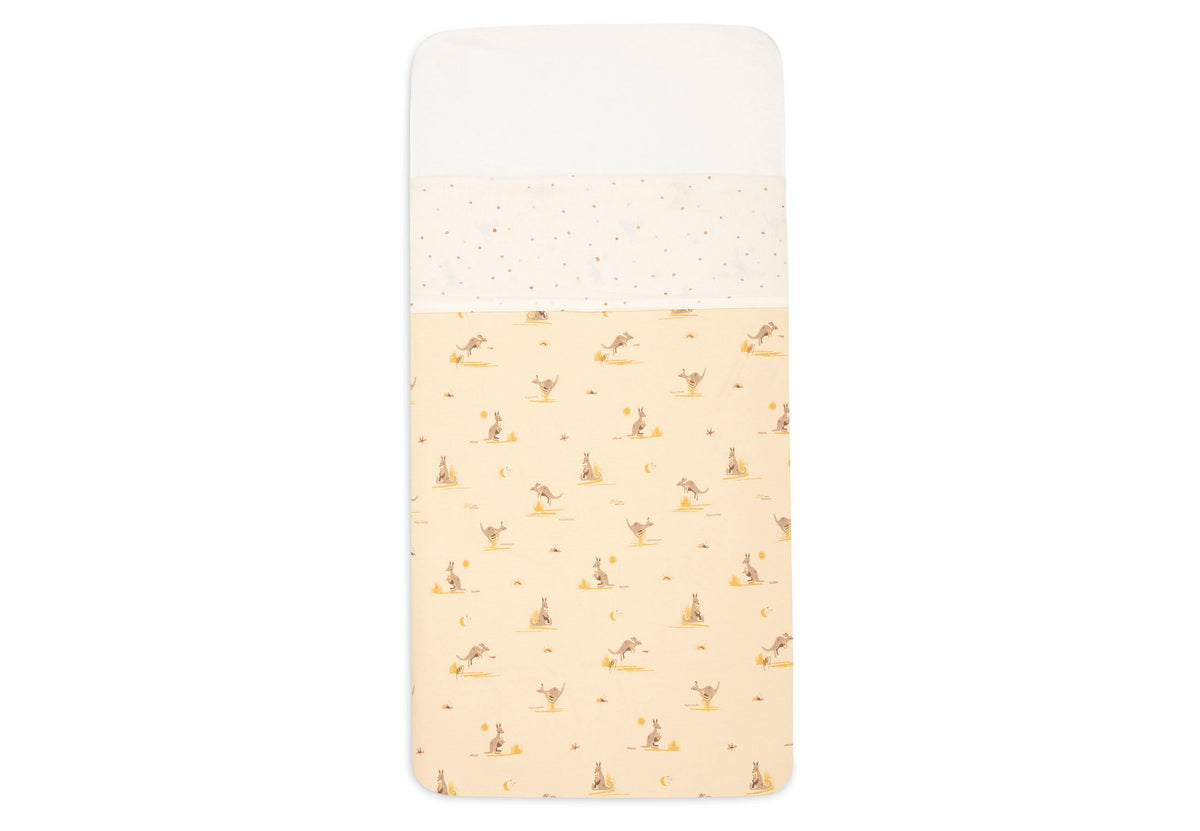 Drap Berceau 75x100cm - Kangaroots & Dusty Dot