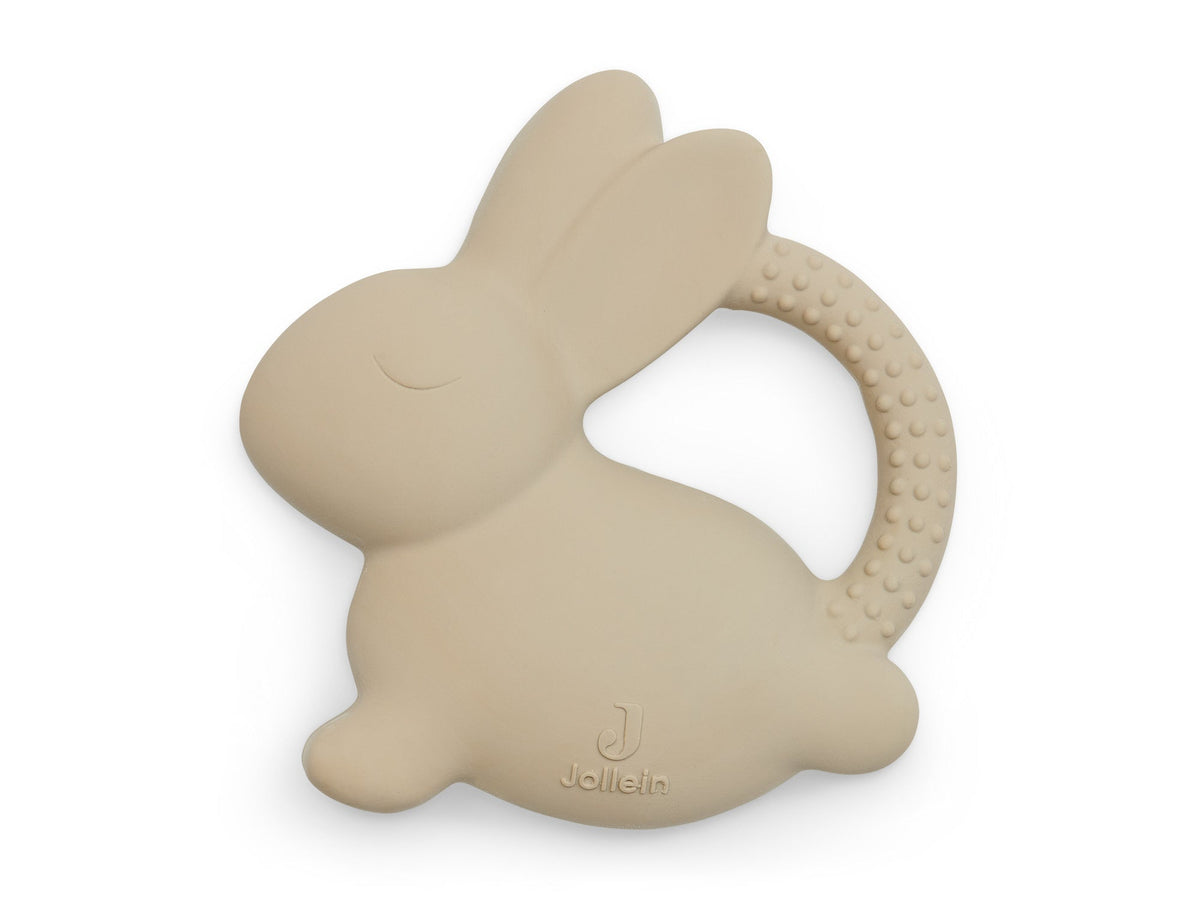 Anneau de dentition en caoutchouc Bunny - Nougat