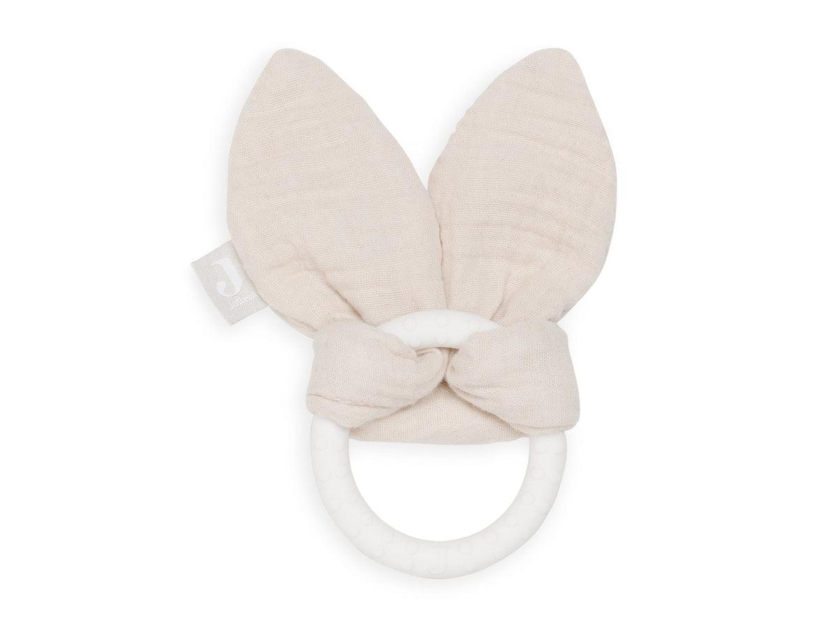 Anneau de dentition en Silicone Bunny Ears - Nougat