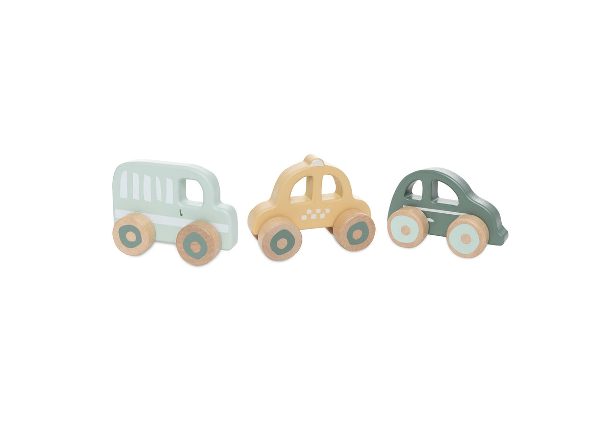 Voitures en Bois - 3 Unités -  On The Go