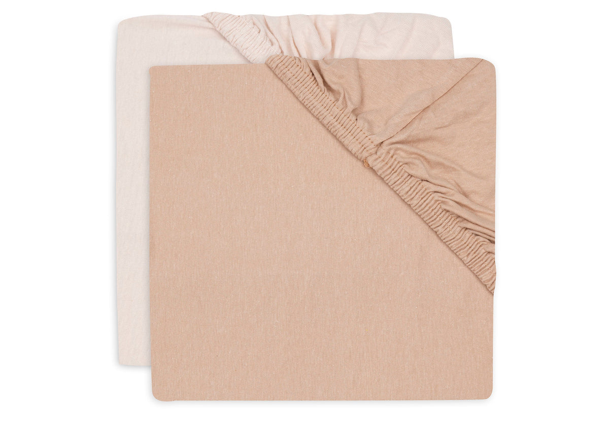 Drap-housse Jersey 60x120cm - Blush/Wild Rose - 2 Unités
