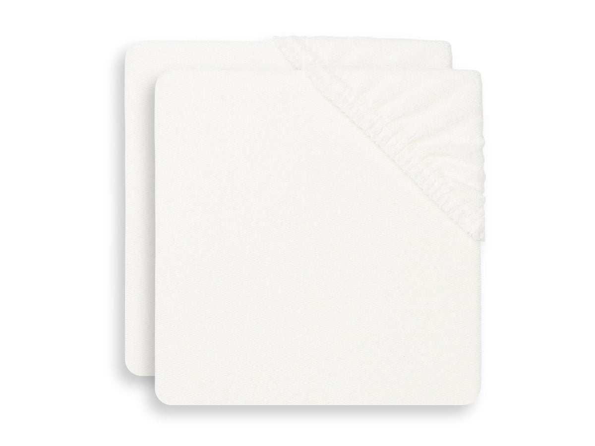 Housse matelas à Langer Éponge 50x70cm - Ivory - 2 Unités