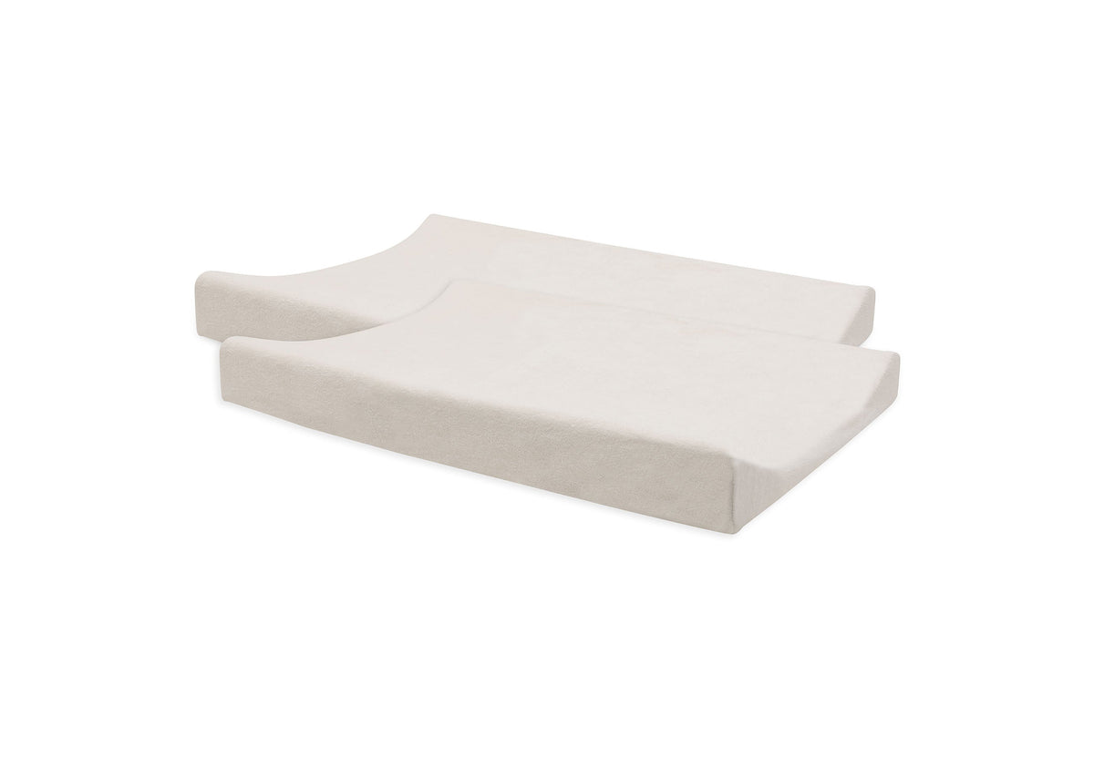 Housse matelas à Langer Éponge 50x70cm - Oatmeal - 2 Unités