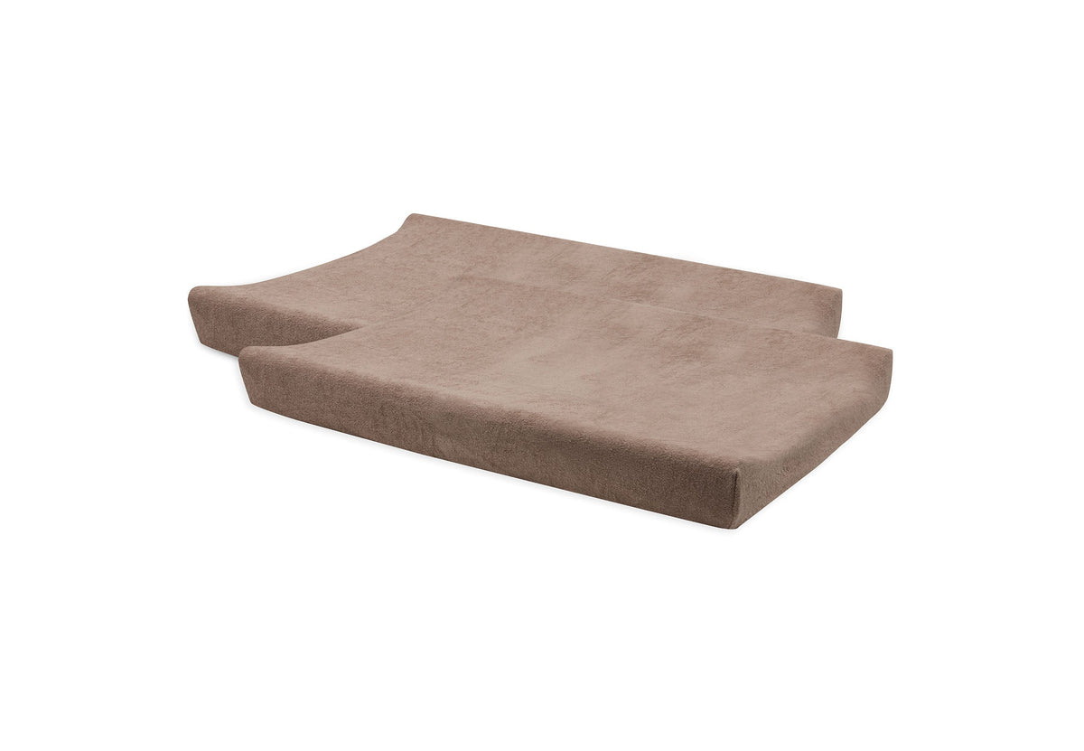 Housse matelas à Langer Éponge 50x70cm - Milky Coffee - 2 Unités