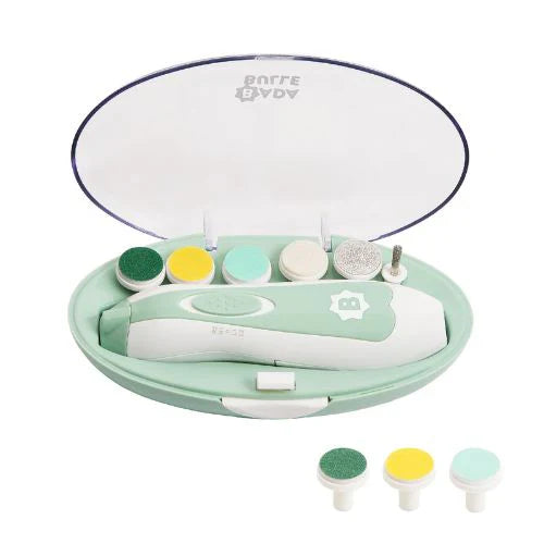 Lime à ongles electrique avec embouts
Electrische vagelvijl