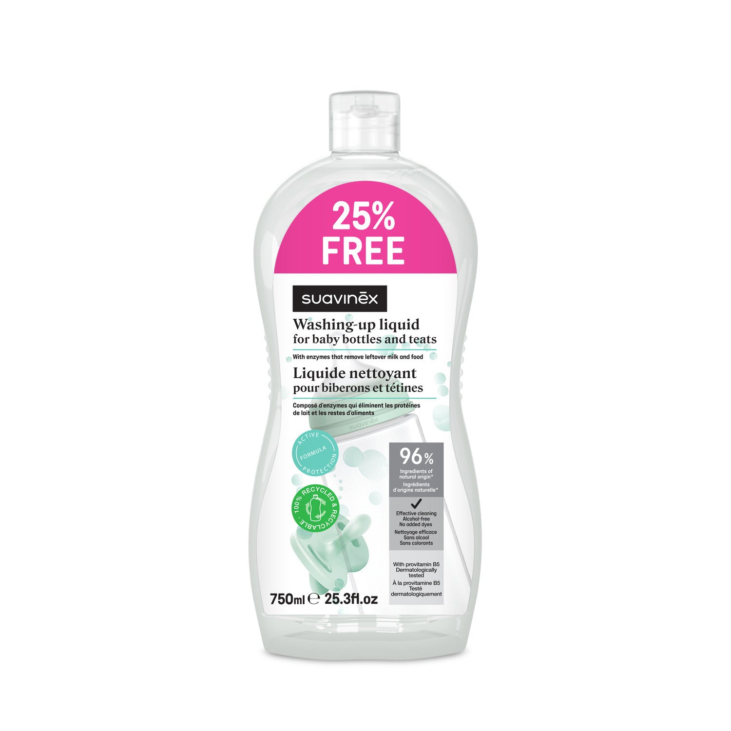 Gel Nettoyant pour Biberons et Tétines 750 ml