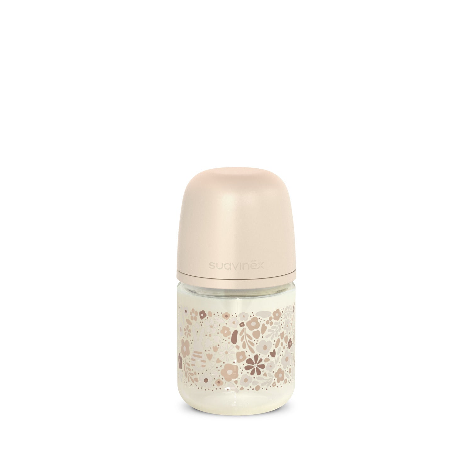 Biberon en verre avec tétine SX Pro 120 ml débit S Wonderland Beige