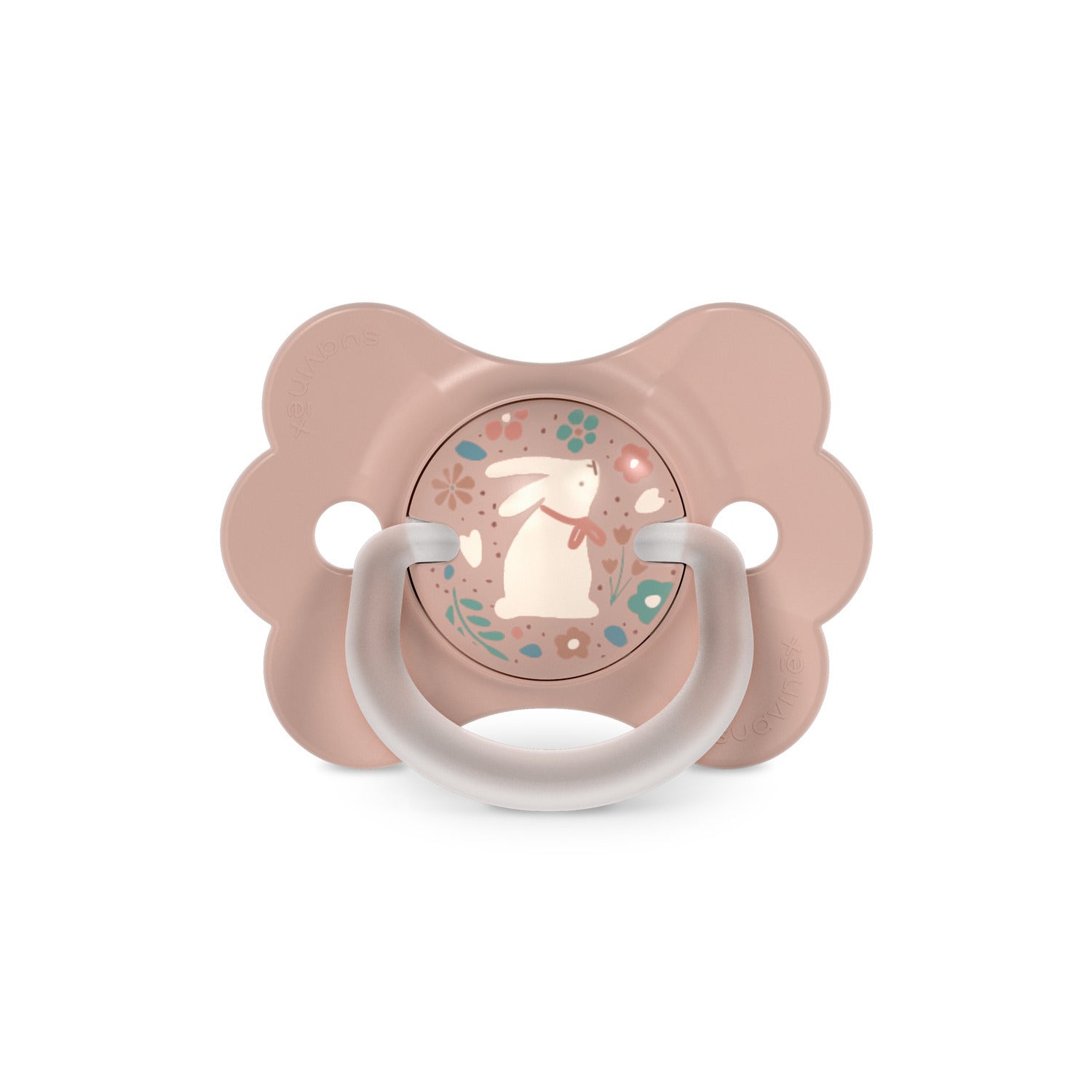 Sucette Butterfly SX Pro 6/18M décorée Wonderland - Lapin Rose