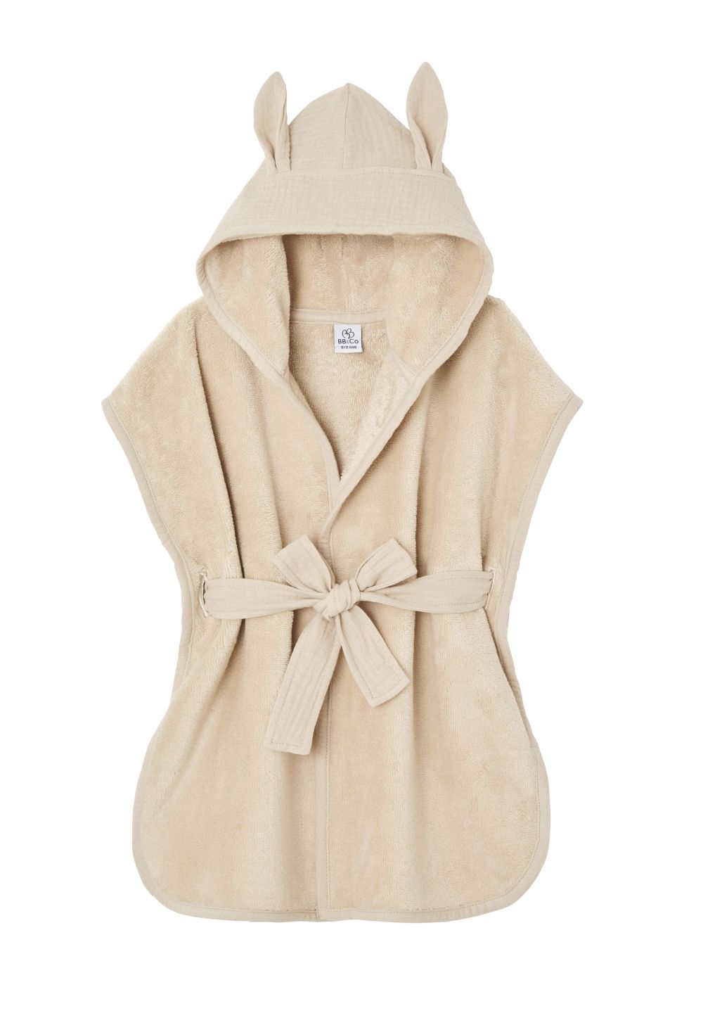 Peignoir bambou et gaze 0-2 ans biscuit