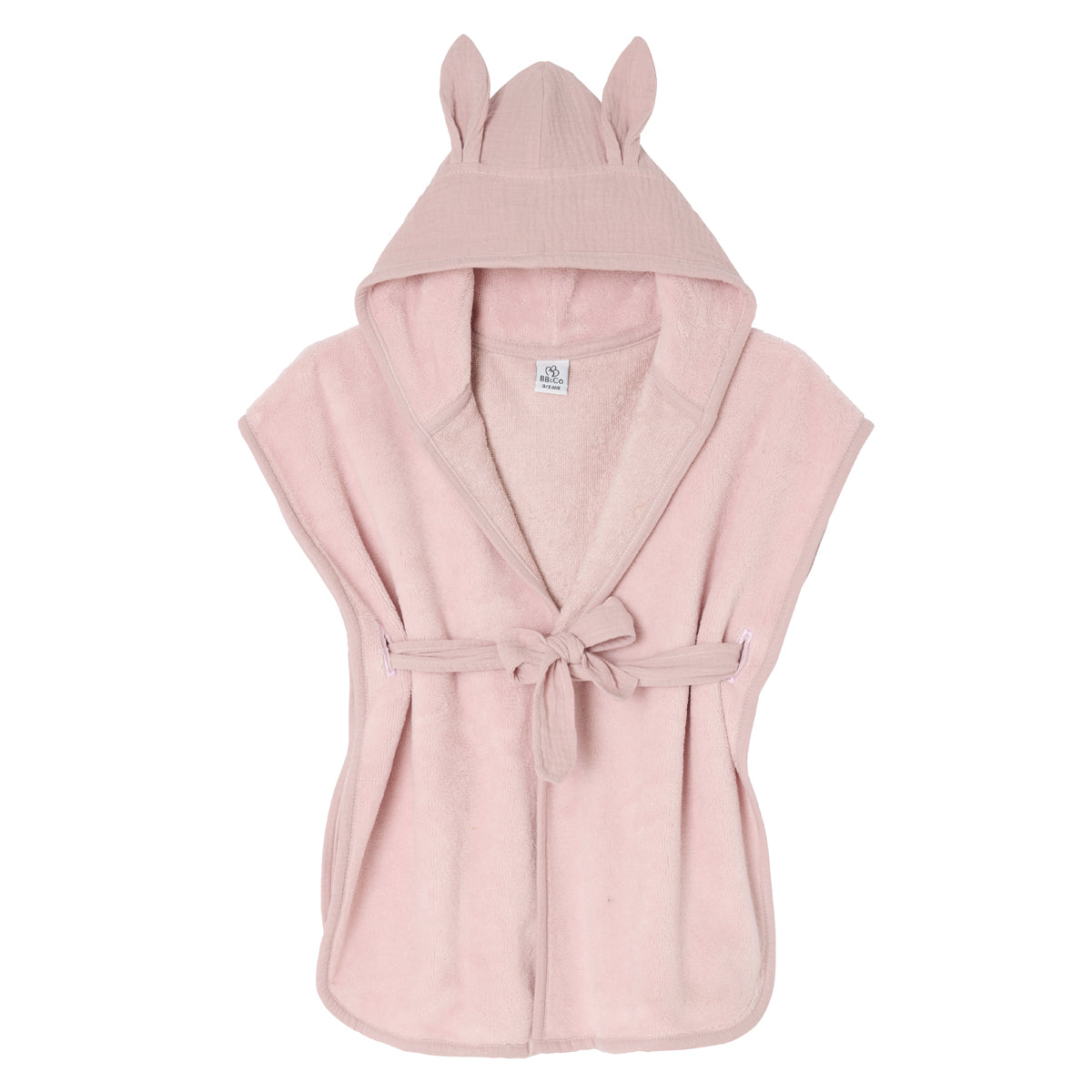 Peignoir bambou et gaze 0-2 ans pétale