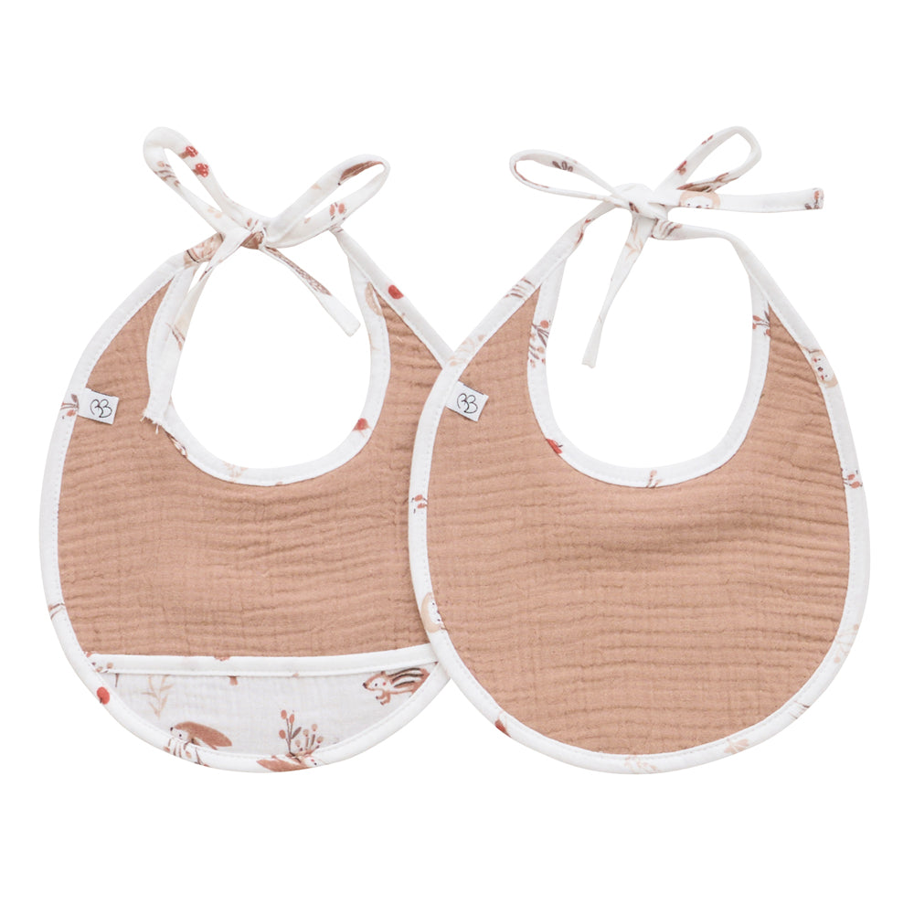 Lot de 2 bavoirs naissance - Cosy Forest