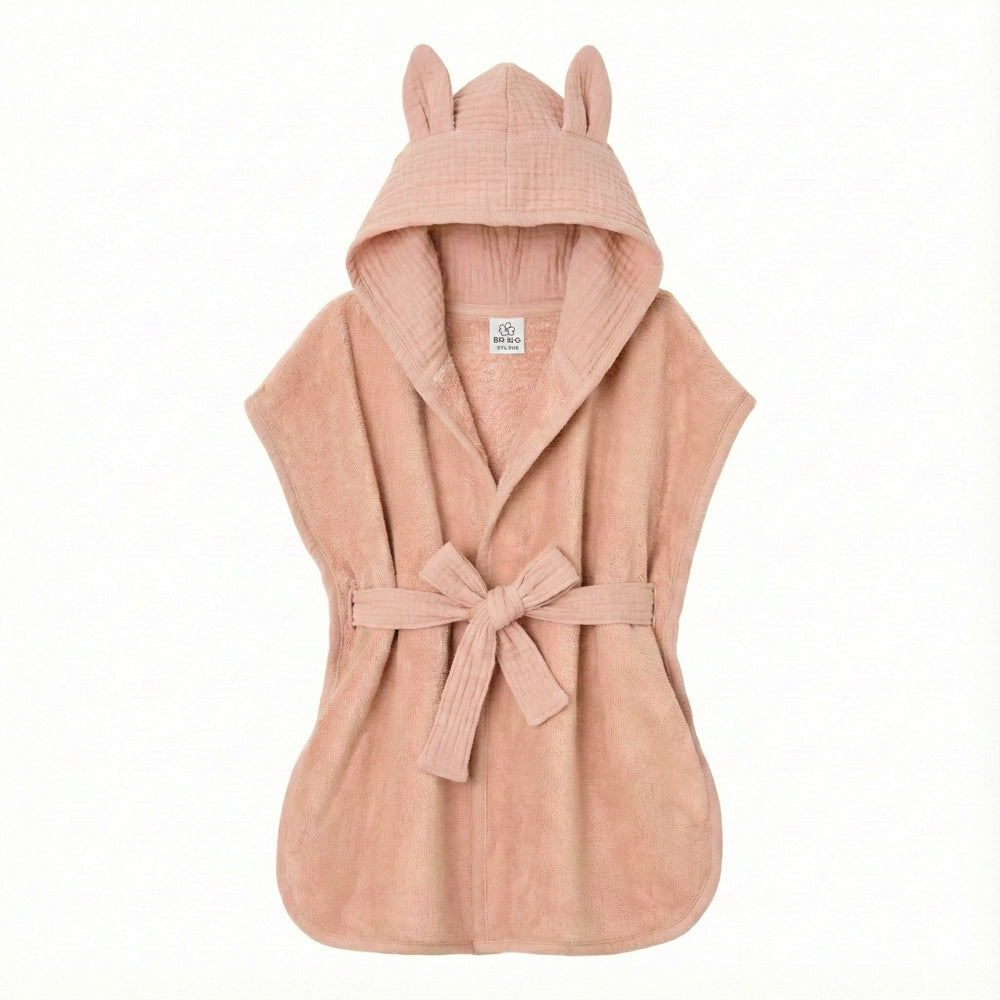 Peignoir bambou et gaze 0-2 ans Mocha