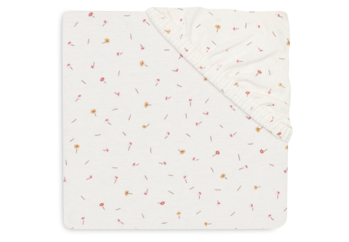Drap-housse Jersey 60x120cm Pretty Picnic - Flower Drops