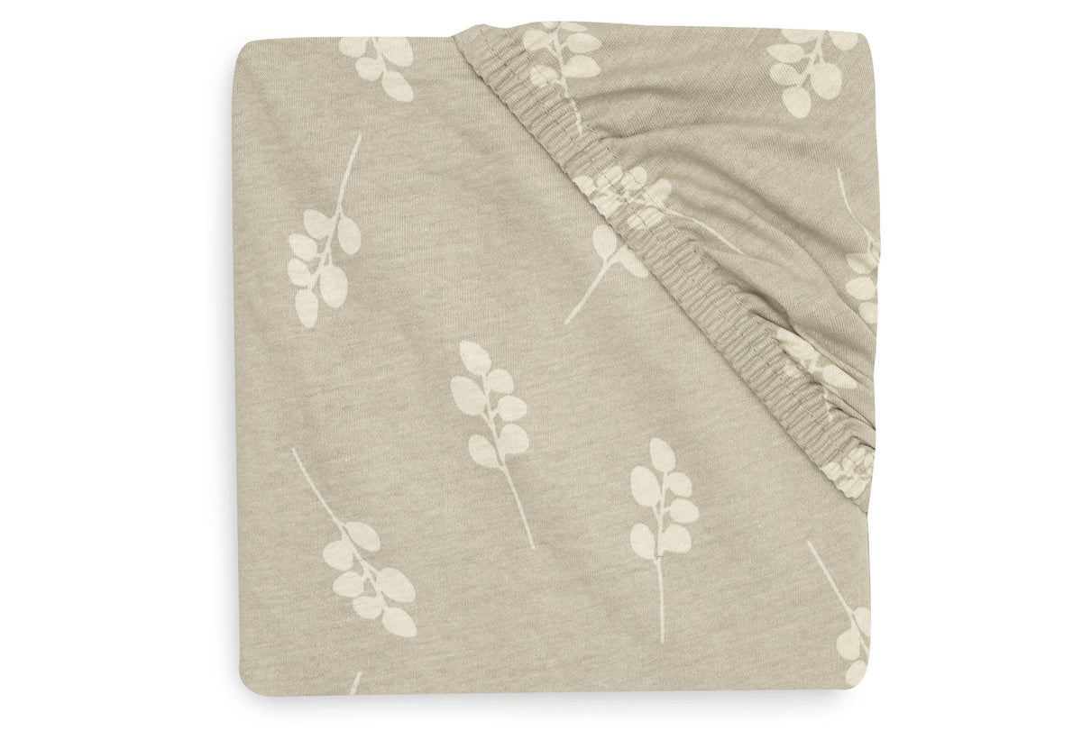 Drap-housse Jersey 70/140x75/150cm Twig - Olive Green