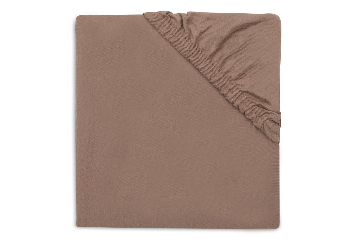 Drap-housse Jersey Matelas de Parc 75x95cm - Milky Coffee