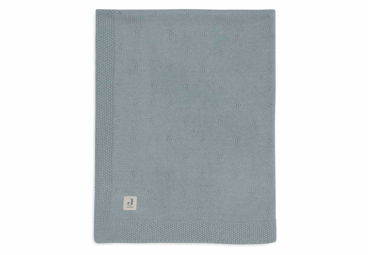 Couverture Berceau 75x100cm Cosy Knit - Sea Green