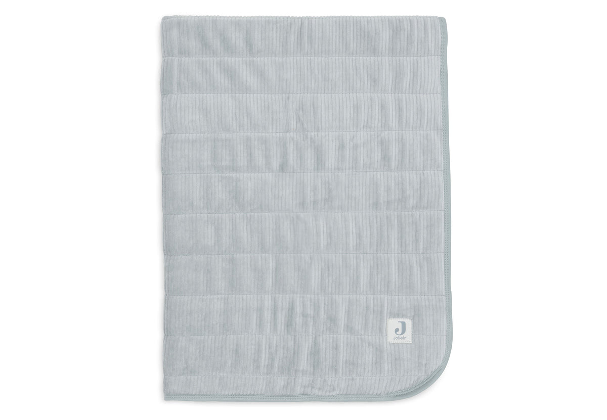Couverture Berceau 75x100cm Velvet Rib - Sea Green