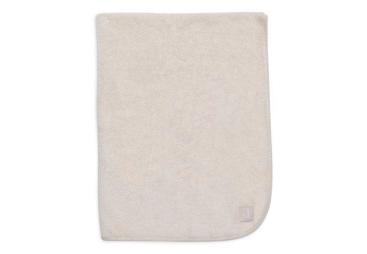 Couverture Berceau 75x100cm Reversible Basic Sherpa/Jersey - Oatmeal