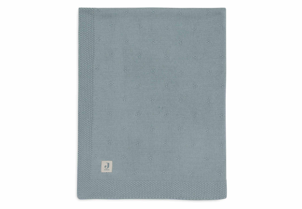 Couverture Lit de bébé 100x150cm Cosy Knit - Sea Green