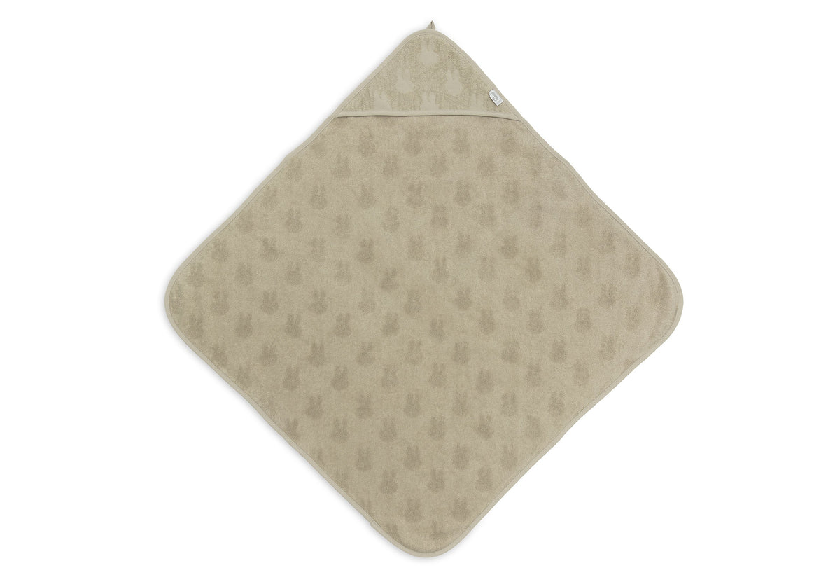 Cape de bain Éponge 75x75cm Miffy Jacquard - Olive Green