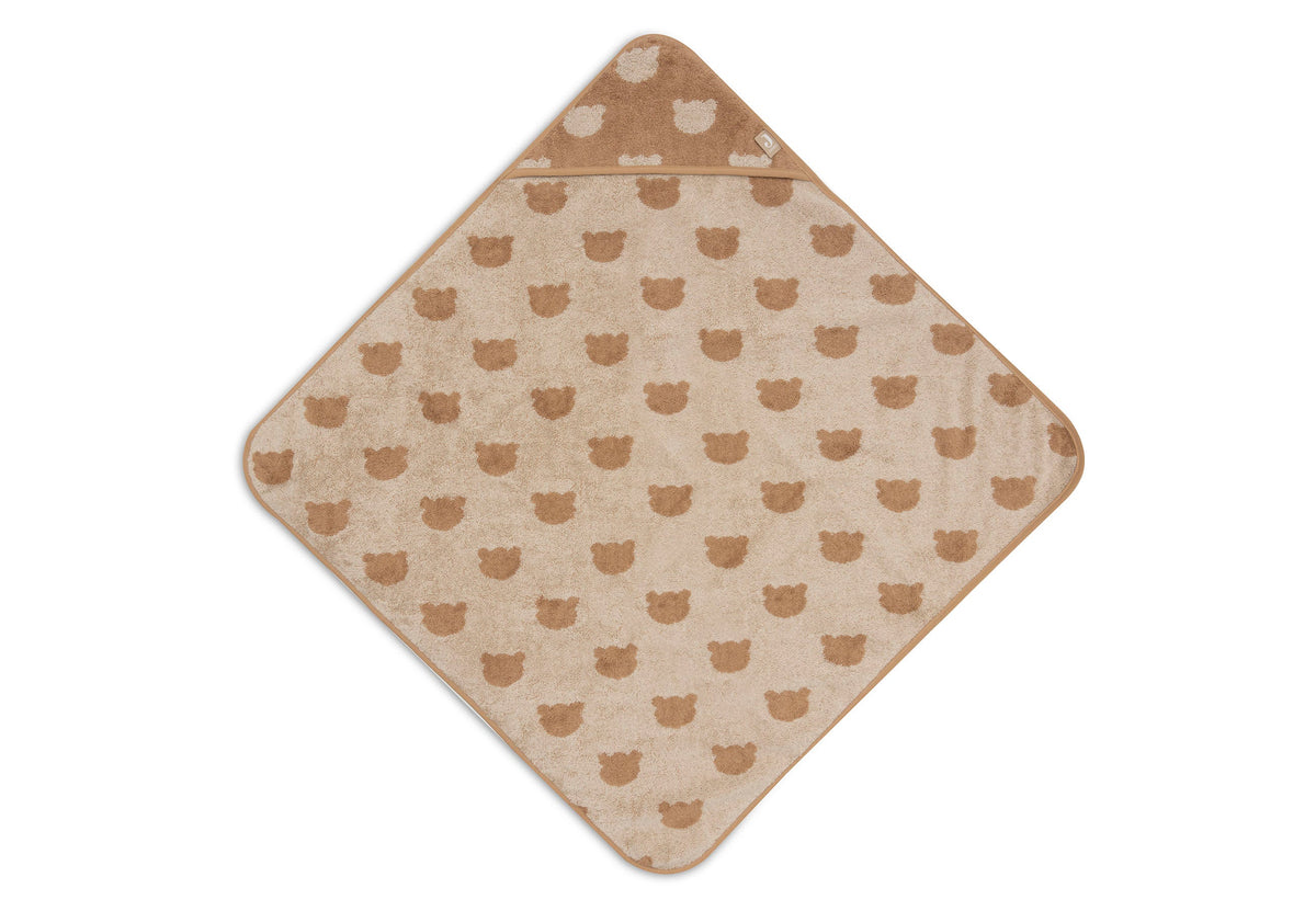Cape de Bain Éponge 75x75cm Jacquard - Teddy Bear