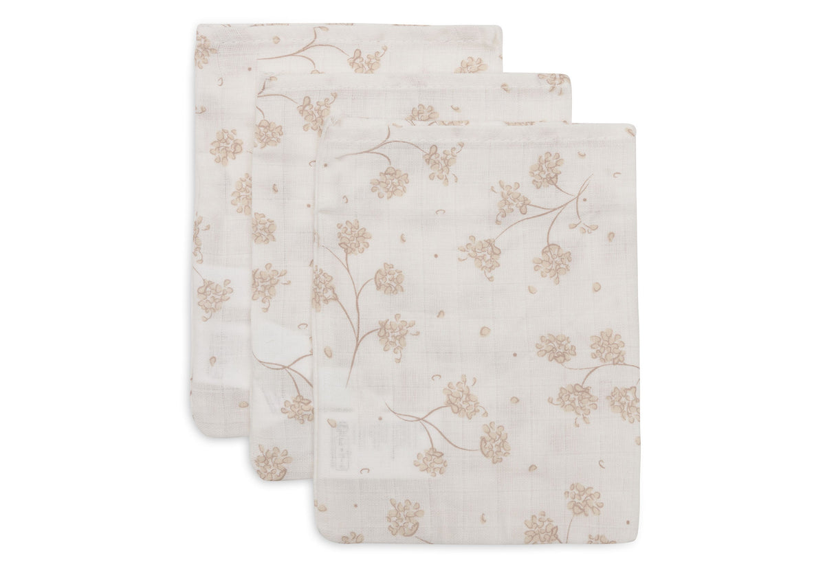 Gant de Toilette Gaze de Coton 15x20cm - Leafy Dreams - 3 Unités