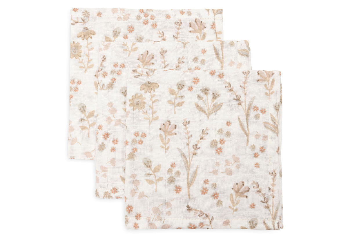 Serviette Gaze de Coton 31x31cm - Bloomy - 3 Unités