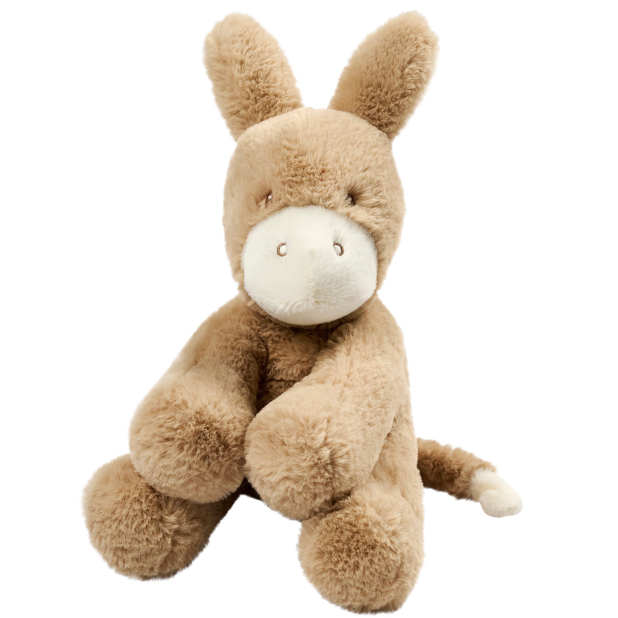 Peluche âne caramel