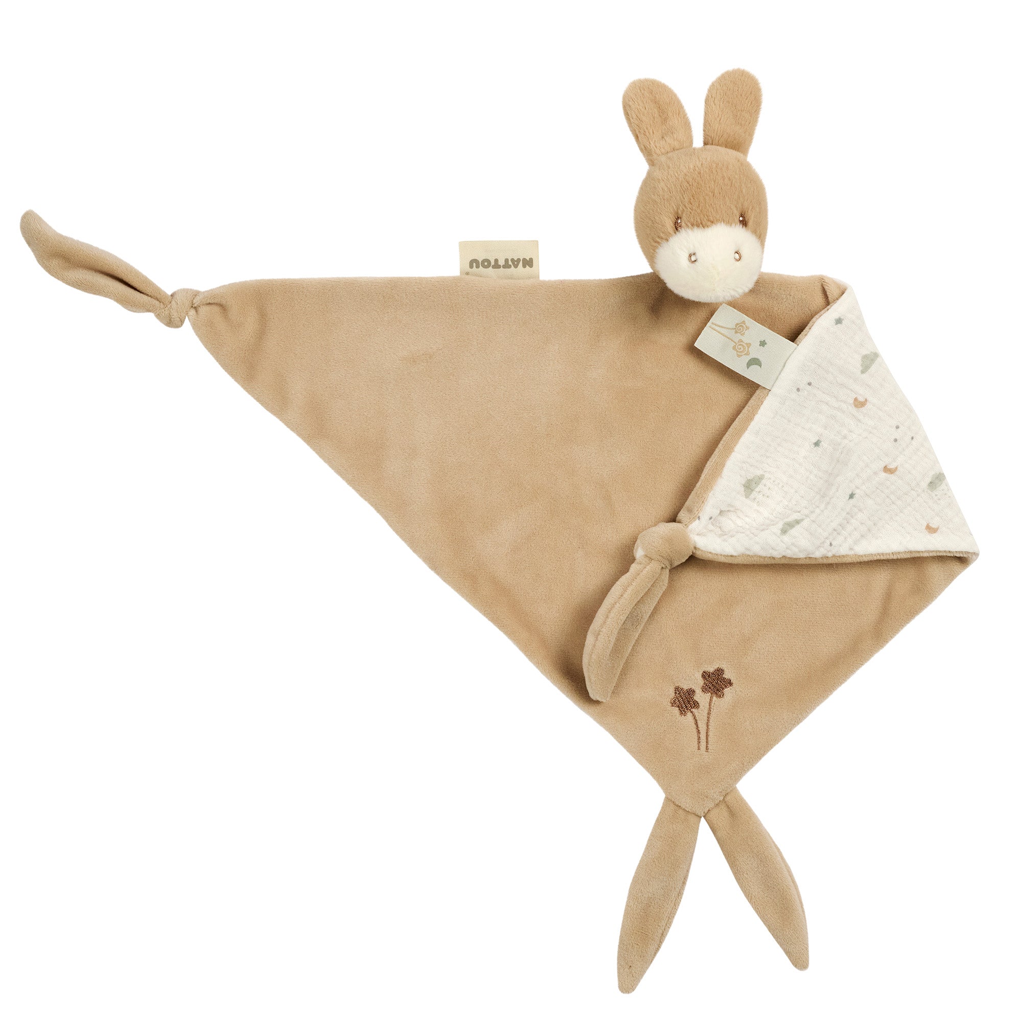 Maxi doudou âne caramel
