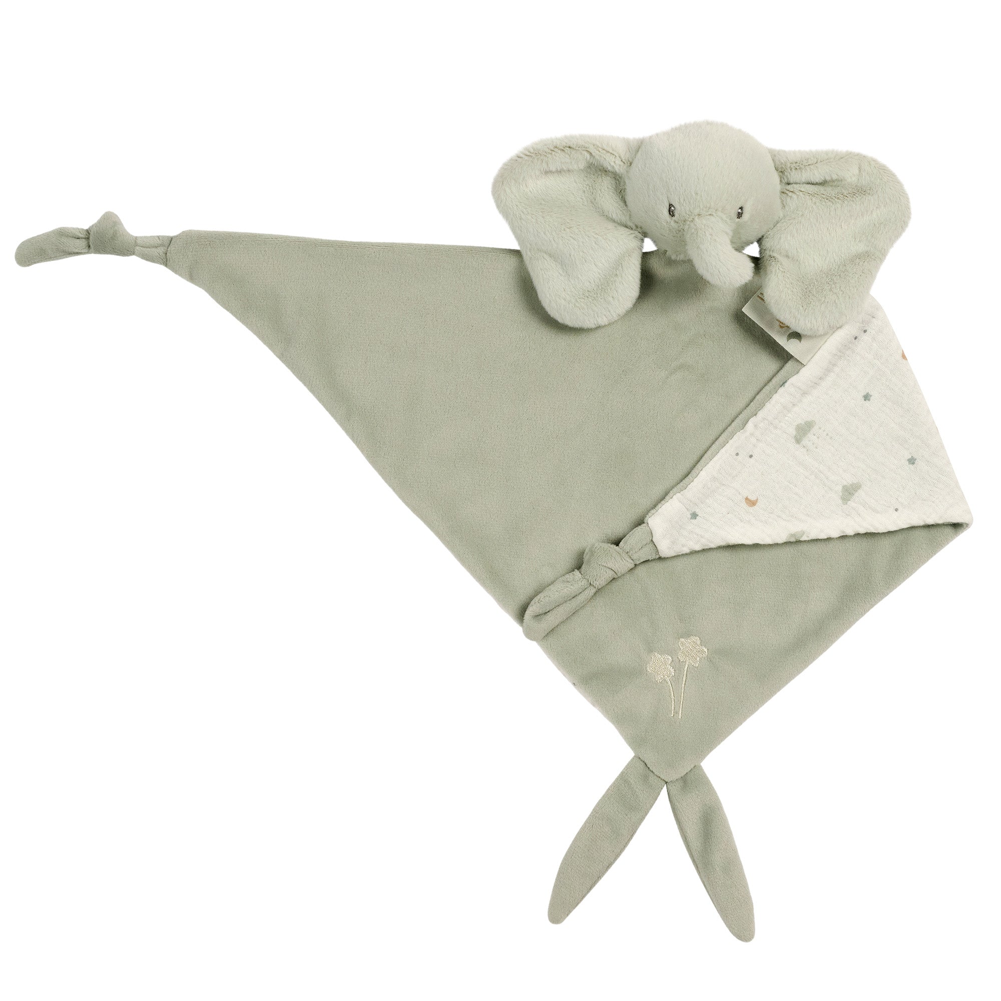Maxi doudou éléphant vert tilleul
