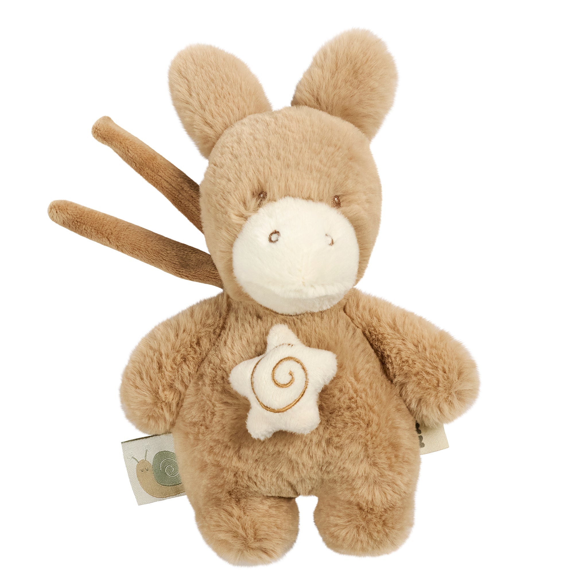 Mini peluche musicale âne caramel