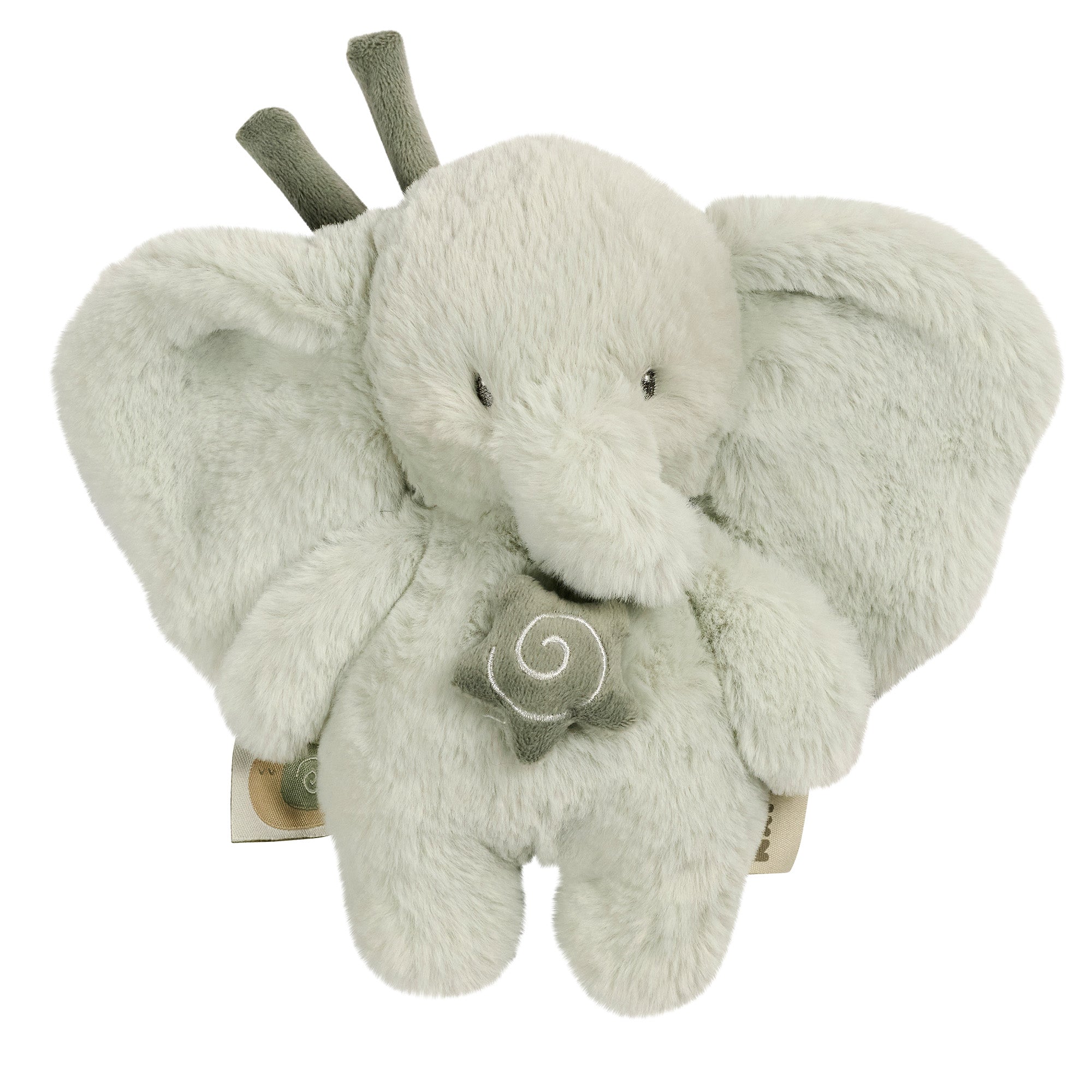 Mini peluche musicale éléphant vert tilleul
