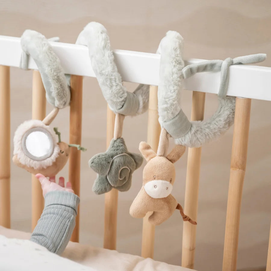 LouLou Spirale d’Activités Bébé - Spirale d’Activités pour la Maison ou en Déplacement - 18 cm - Couleurs Douces