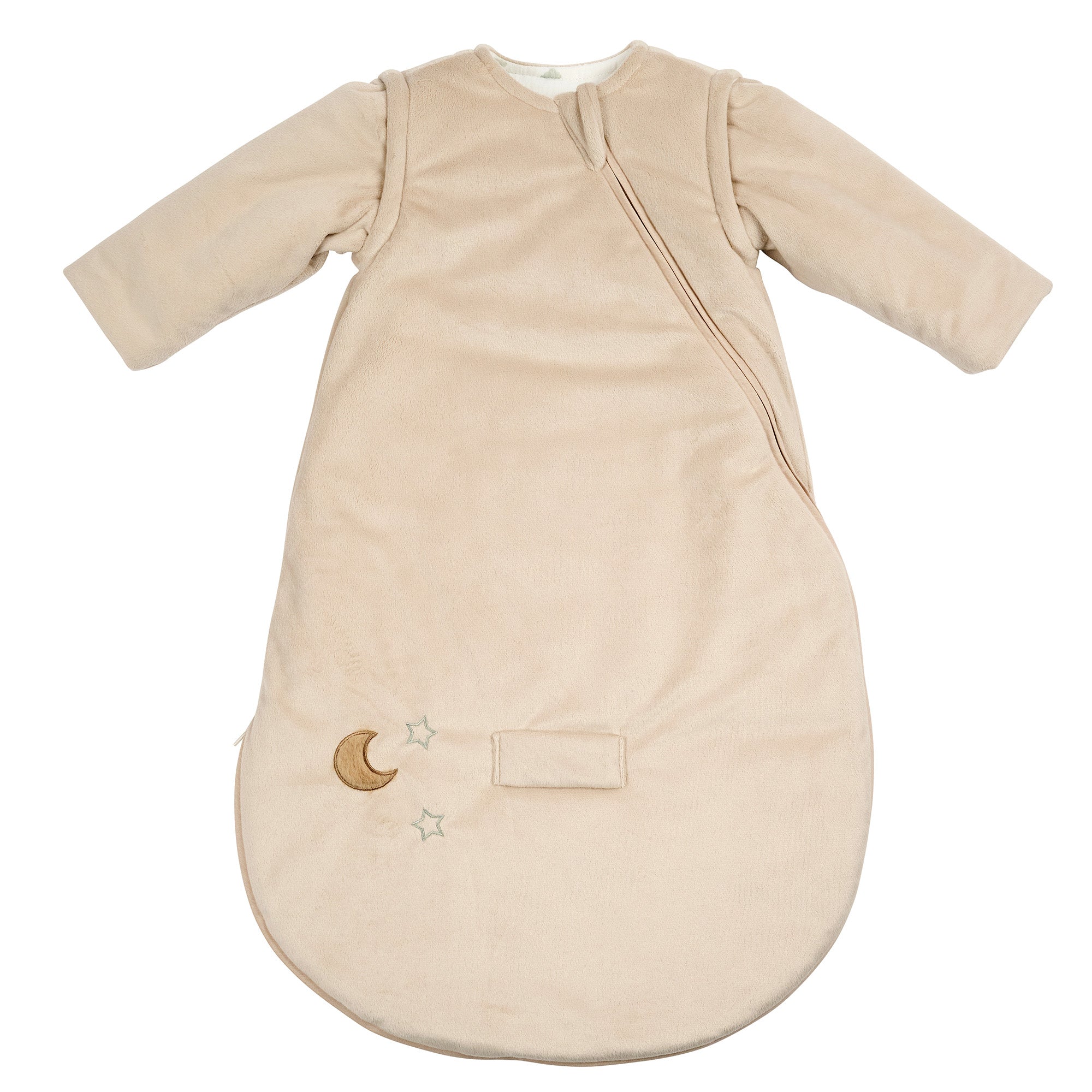 Gigoteuse 70cm velours TOG 2.5 sable avec manches détachables
