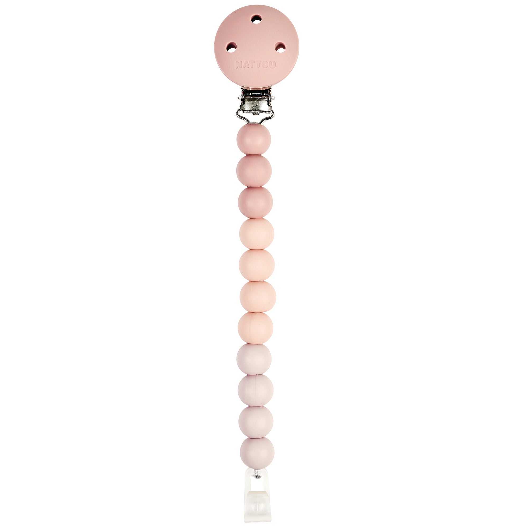 Attache-sucette dégradé de rose