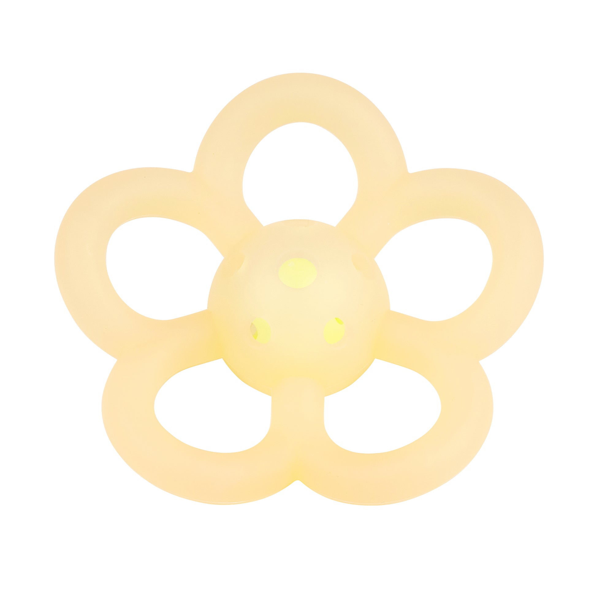 Hochet fleur jaune