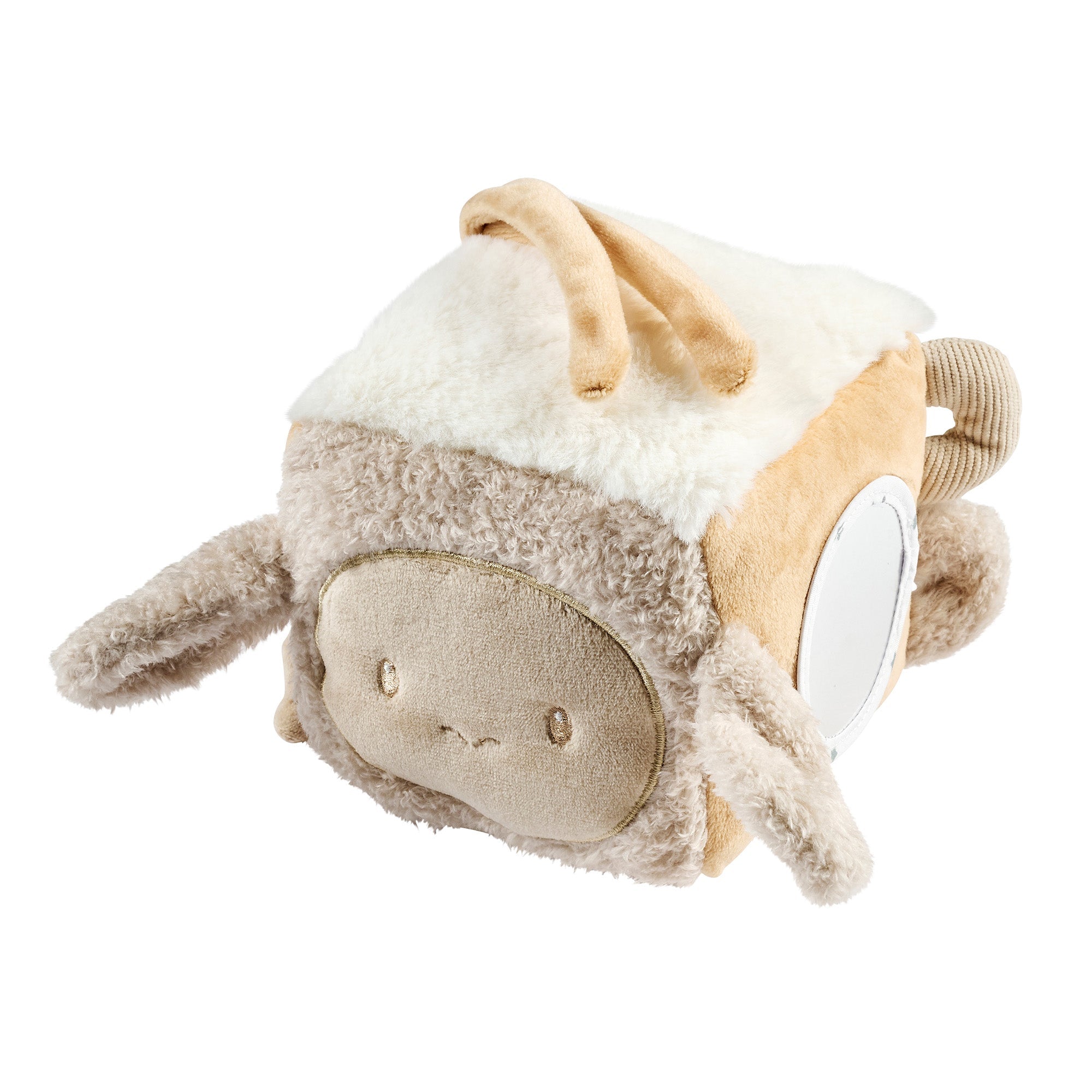 Cube matières douces beige