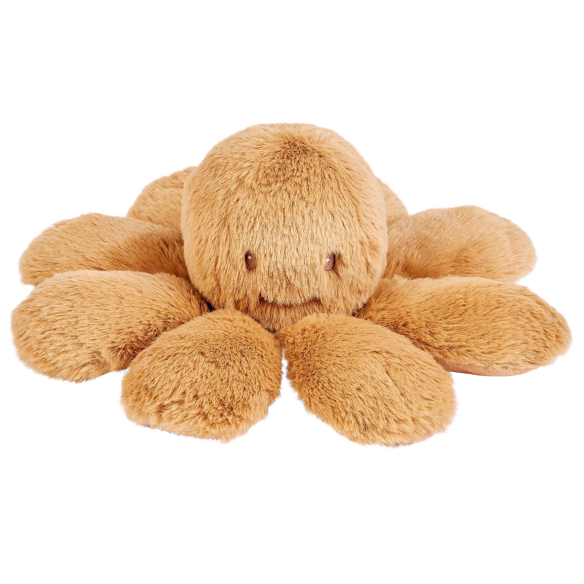 Pieuvre hochet beige intense poils longs