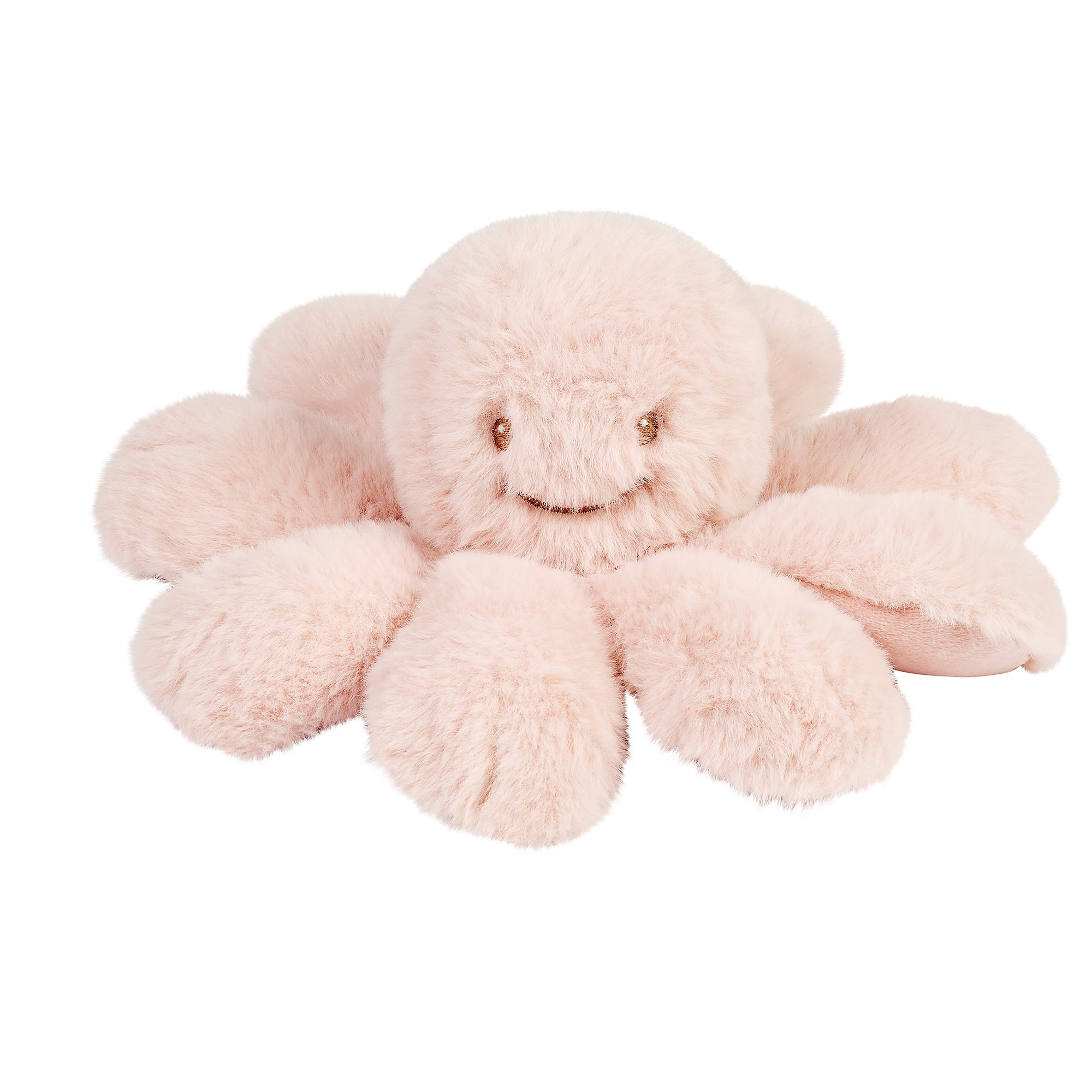 Pieuvre hochet rose poudre longs poils
