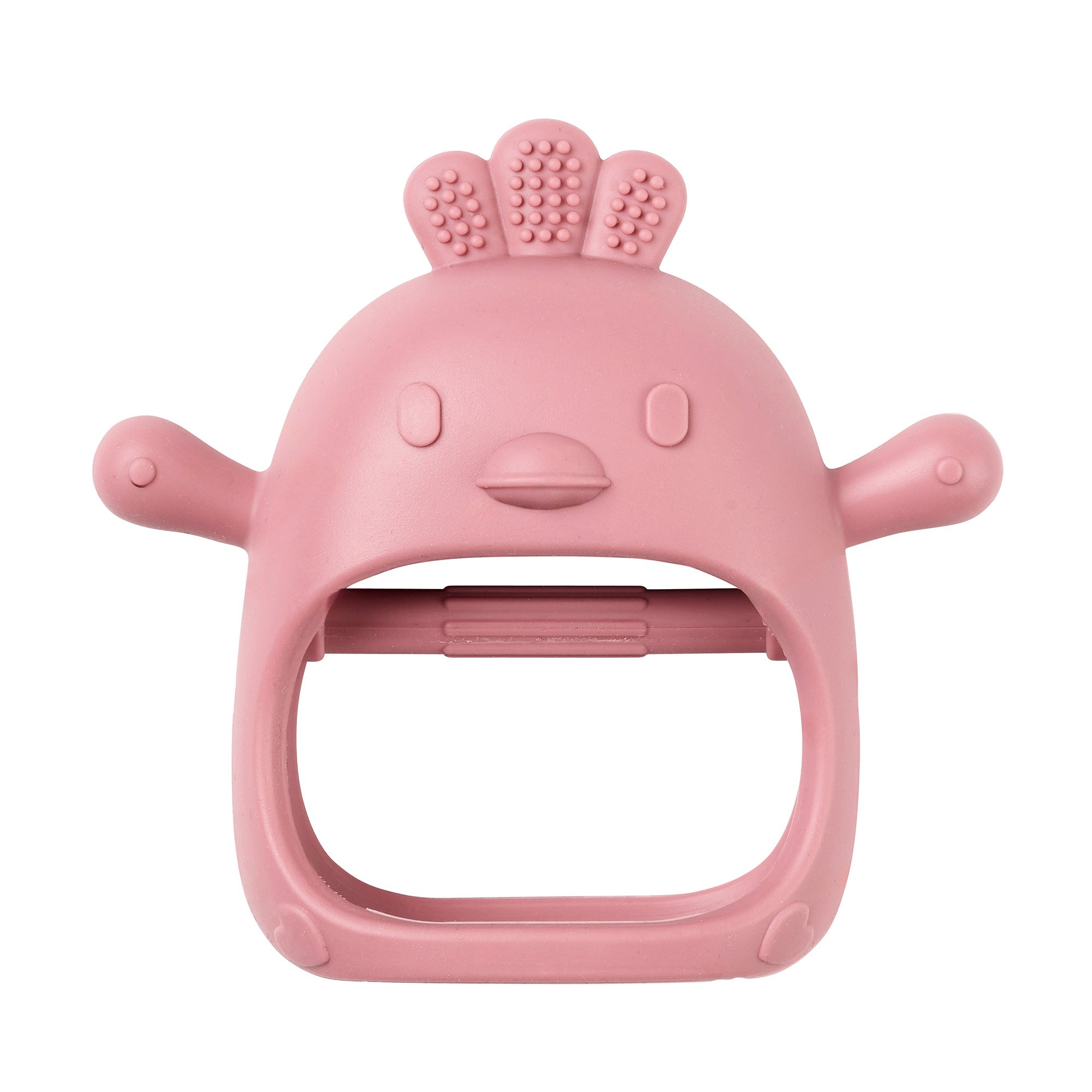 Moufle de dentition vieux rose