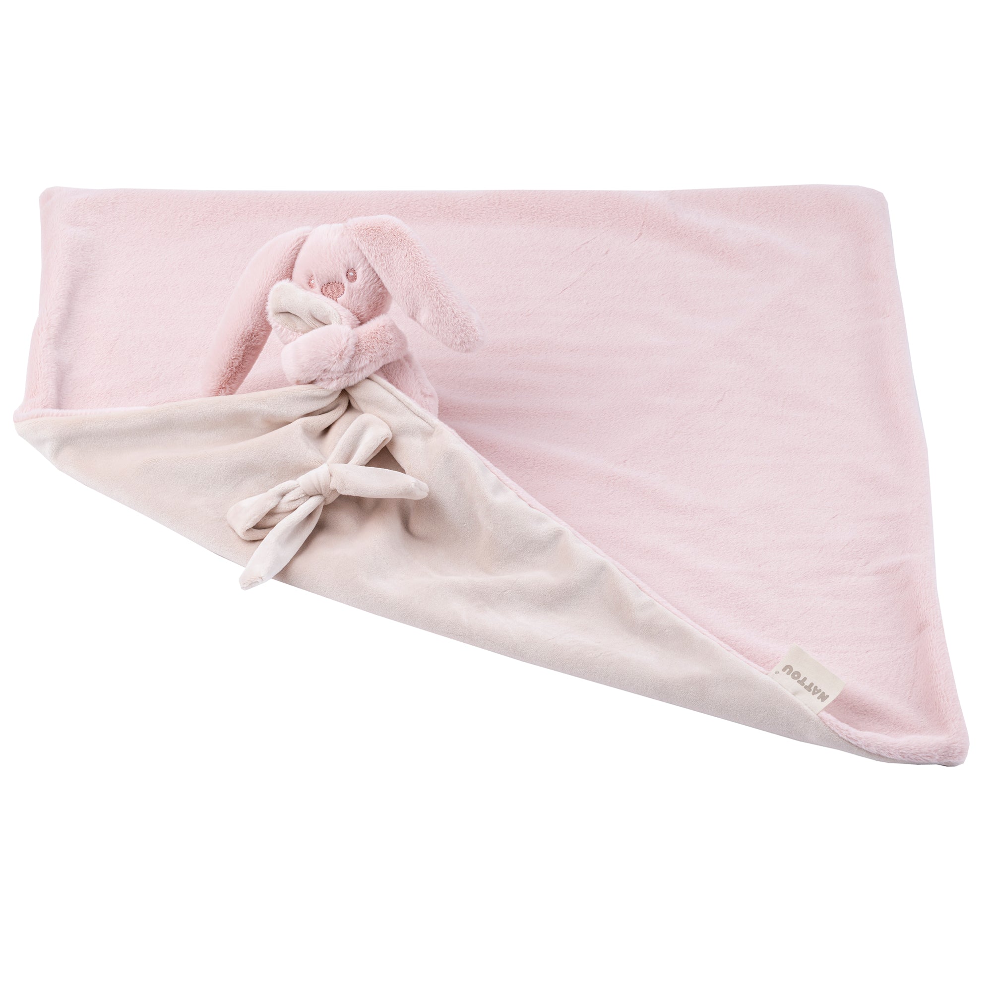Lapidou doudou couverture rose poudre