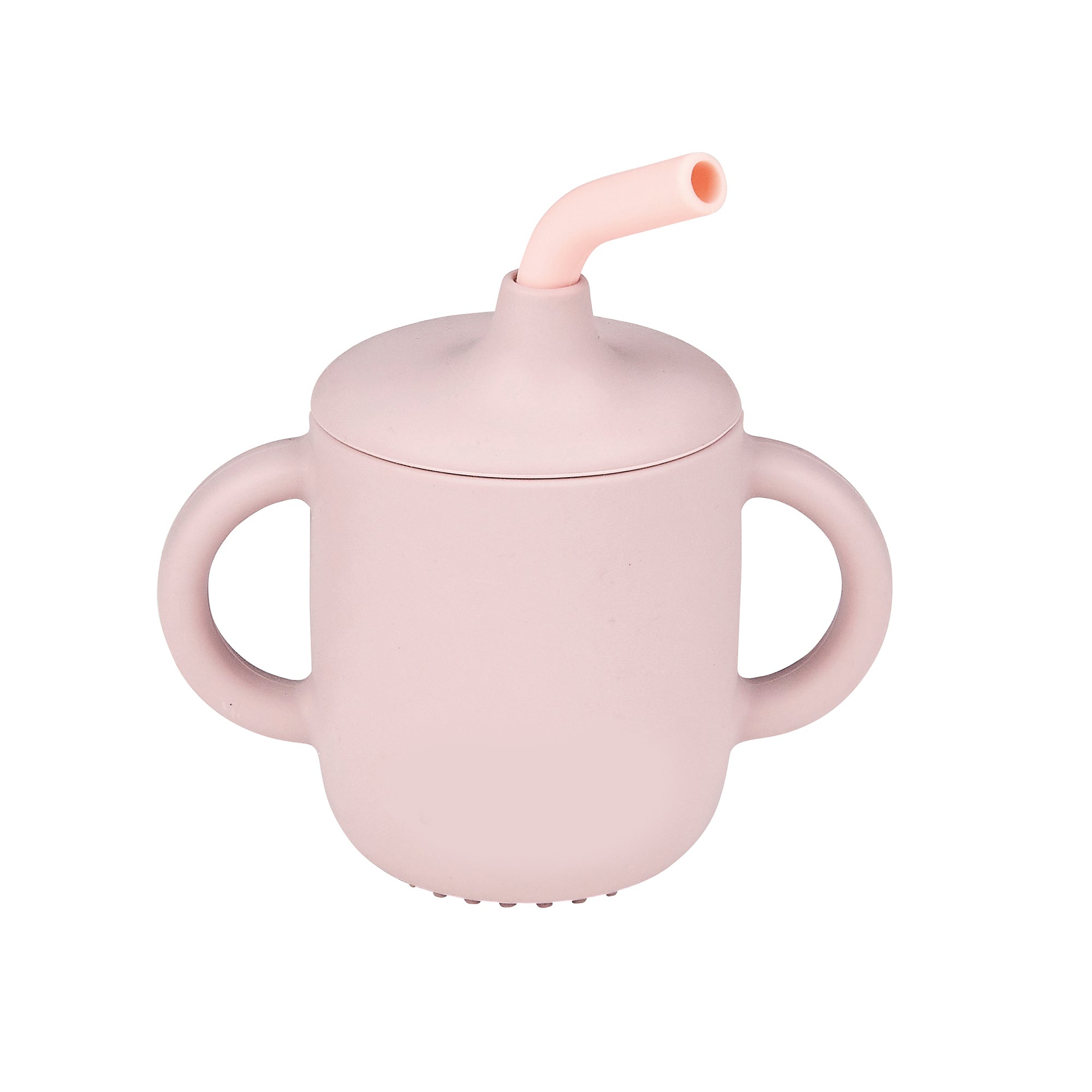 Gobelet avec paille rose