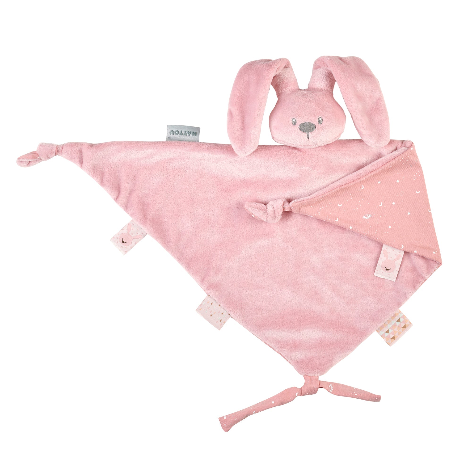 maxi doudou vieux rose avec motif imprimé