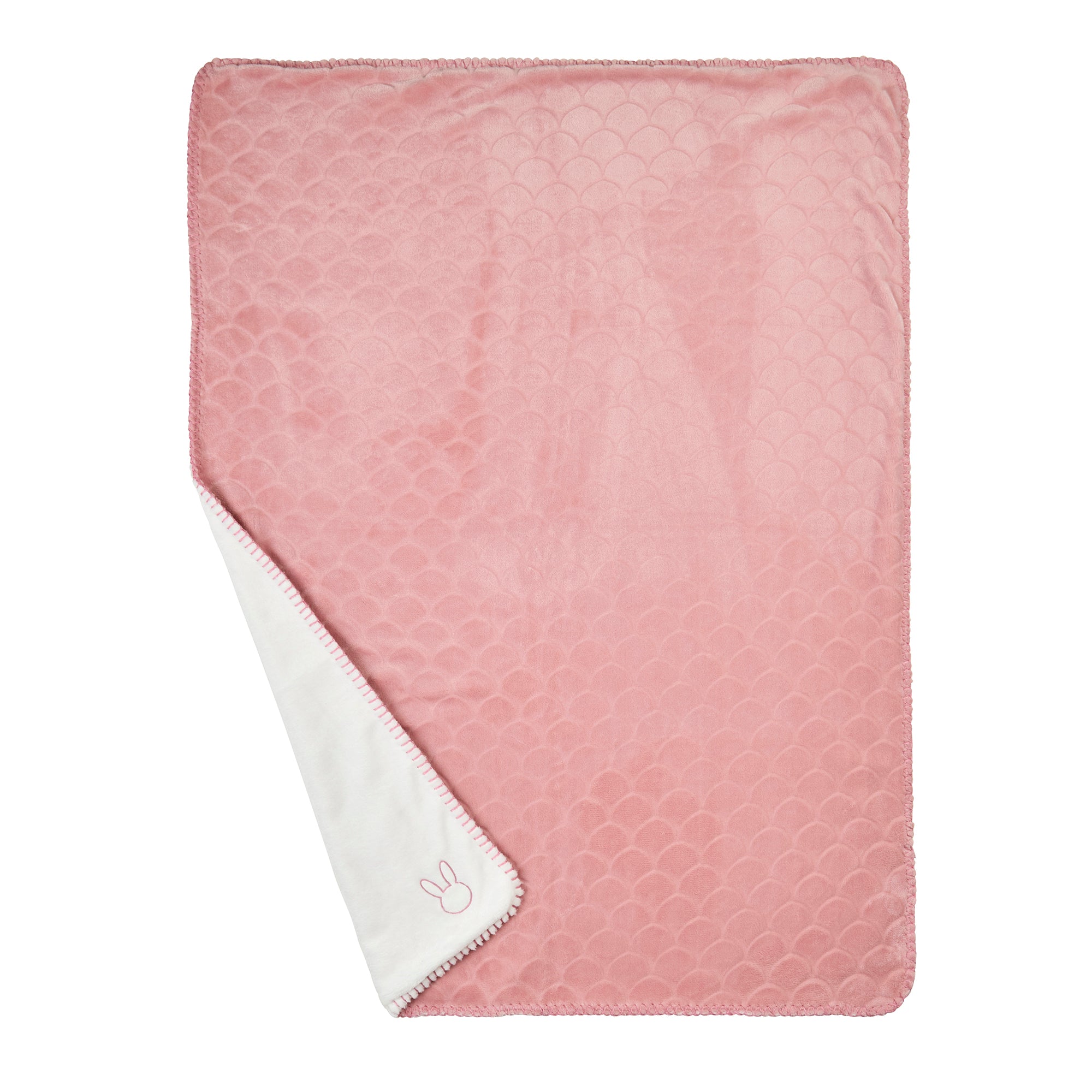plaid Wavy vieux rose