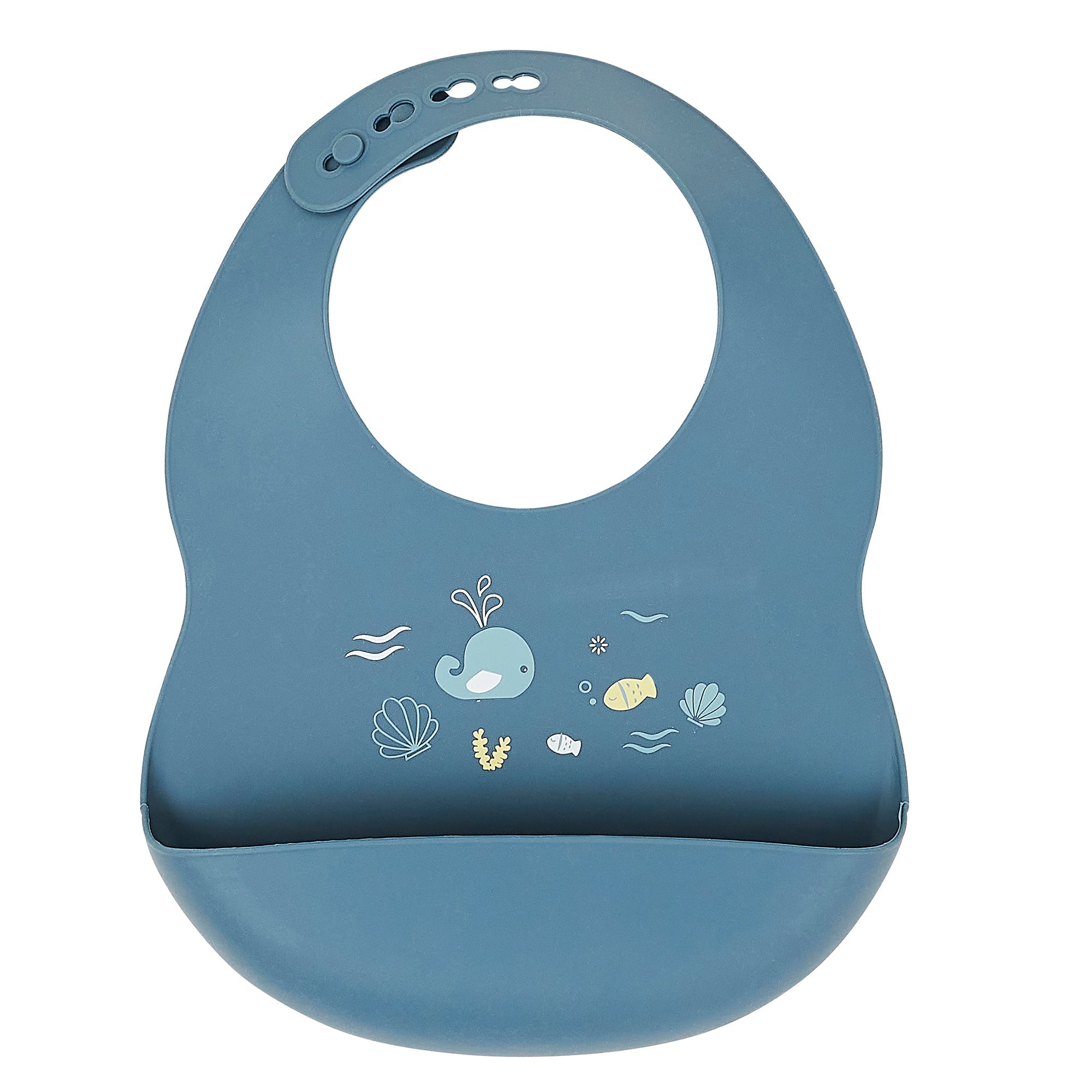 Bavoir imprimé silicone bleu infinity