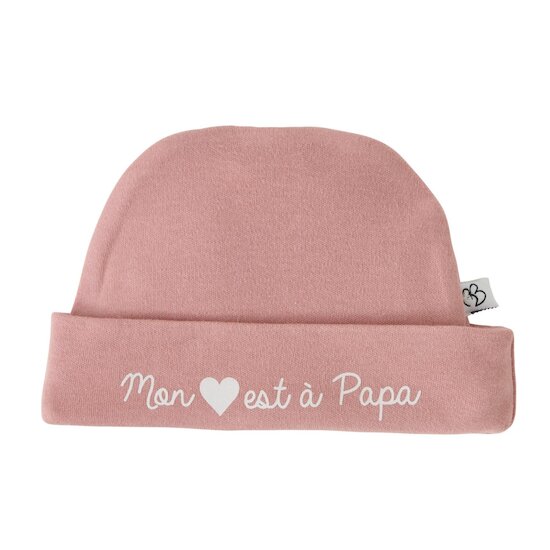 Bonnet BB&Co Mon coeur est à papa .
