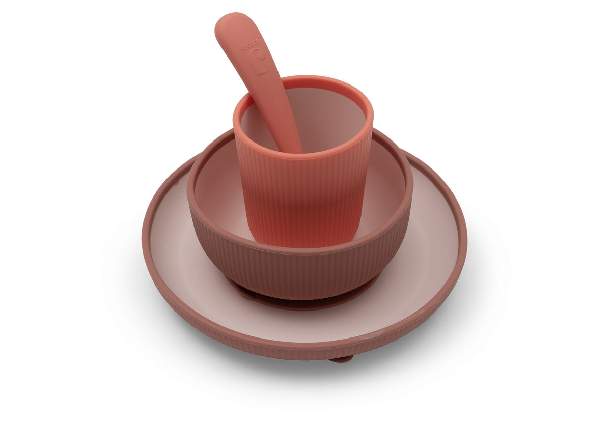 Set de Table Bébé Silicone - Blush Shades